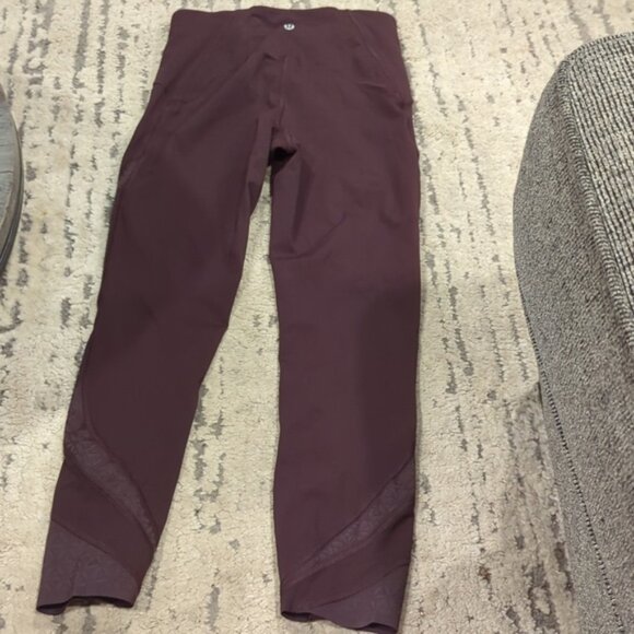 Lululemon Strength & Sweat Crop *23" Black Satin - Picture 10 of 11